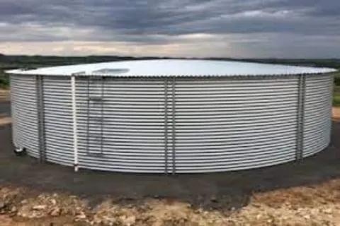 Completed steel water tank